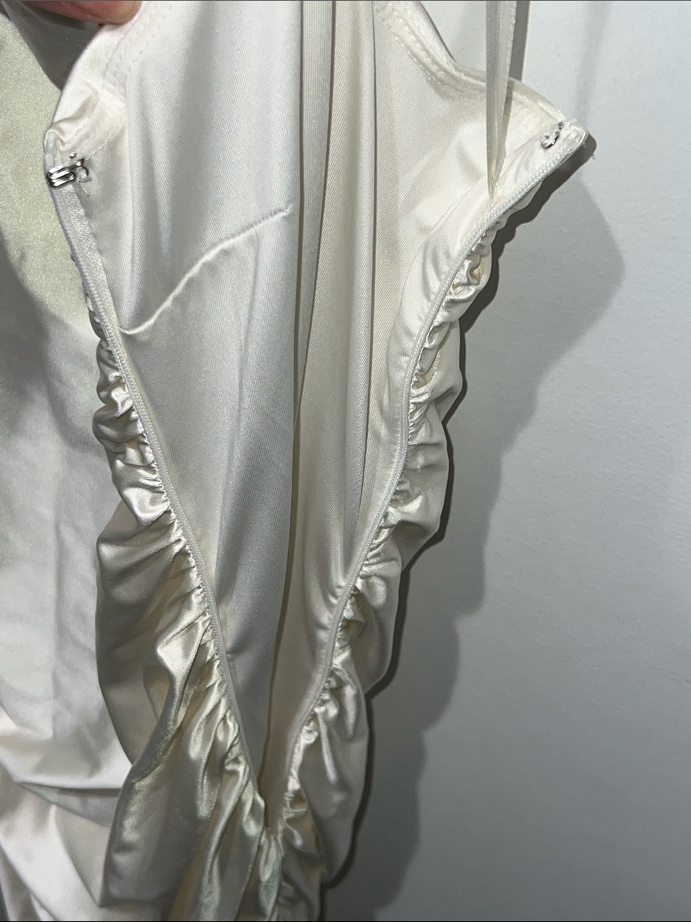 bp Cream Satin Mini Dress - Picture 4 of 5